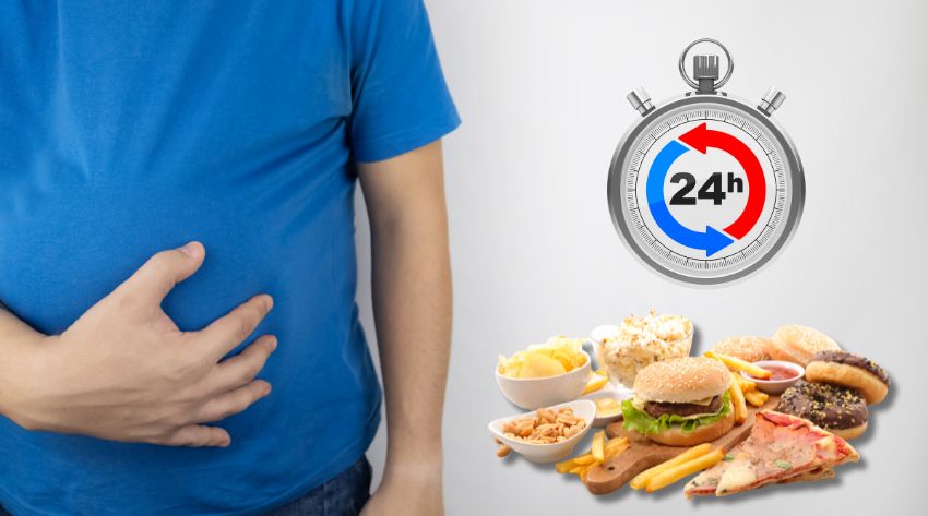 what happens 24 hours after eating take out