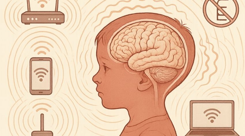 image connecting wifi to childhood brain development
